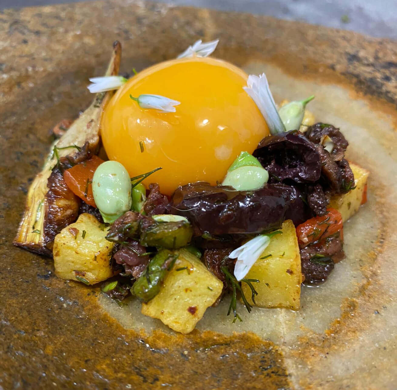 Receta Frito de sangre con aceituna hojiblanca